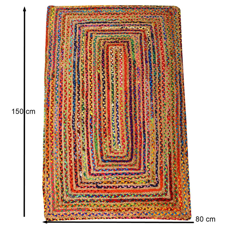 Alfombra de yute Esha multicolor