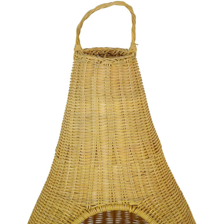 Caseta para gatos de ratán TIPI con cojín 40 x 62 cm