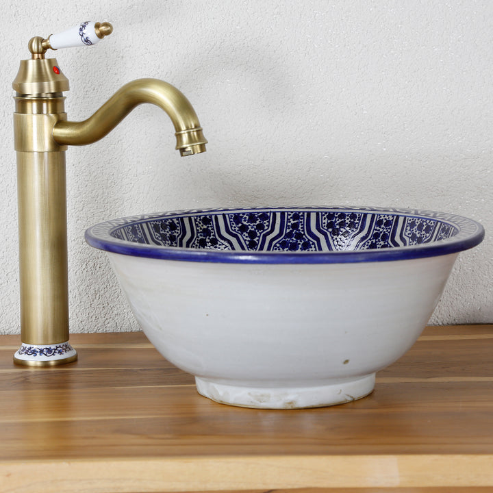 Lavabo pintado a mano