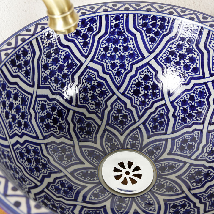 Lavabo pintado a mano