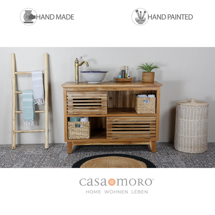 Lavabo pintado a mano