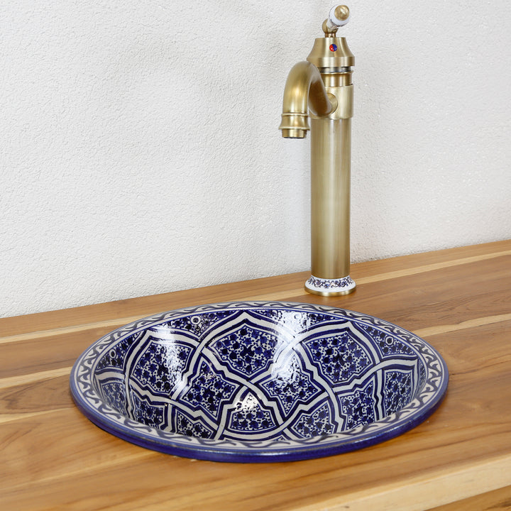 Lavabo pintado a mano
