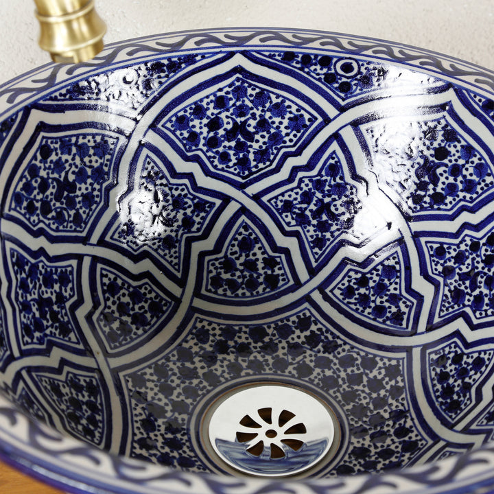 Lavabo pintado a mano