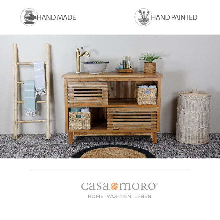 Lavabo pintado a mano