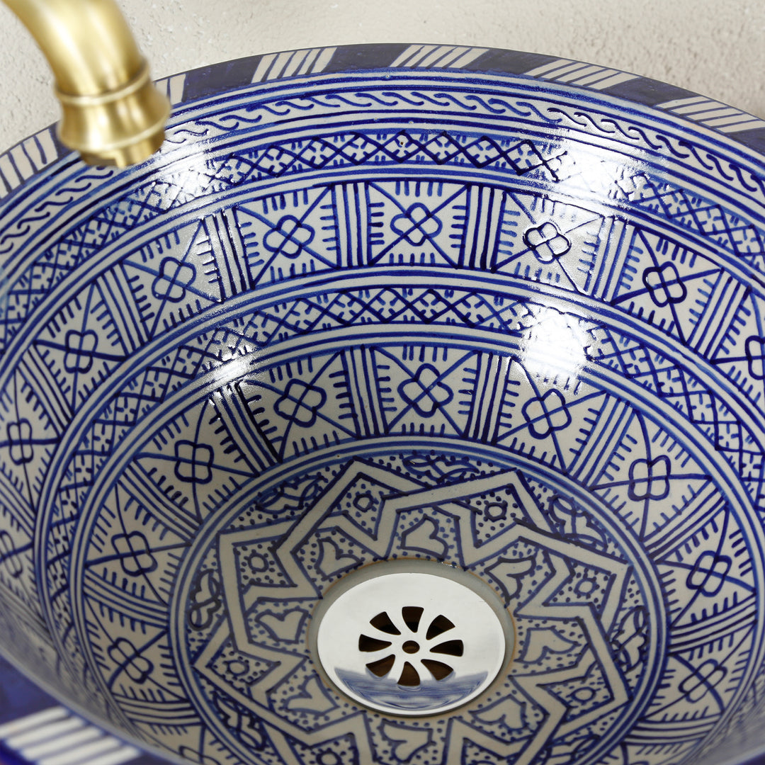 Lavabo sobre encimera redondo