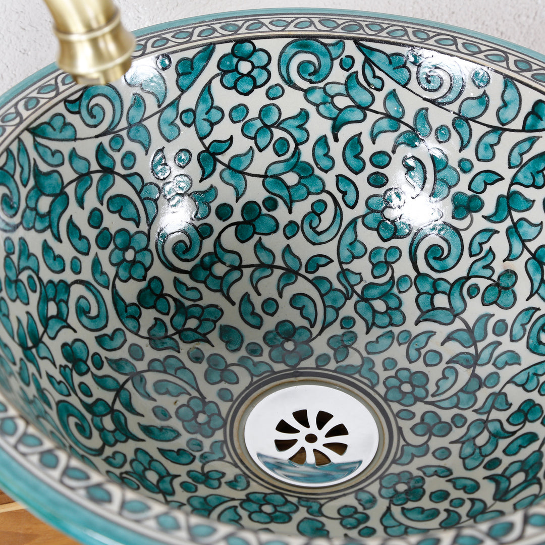 Lavabo en el aseo de invitados