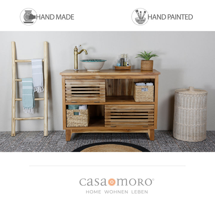 Lavabo en el aseo de invitados