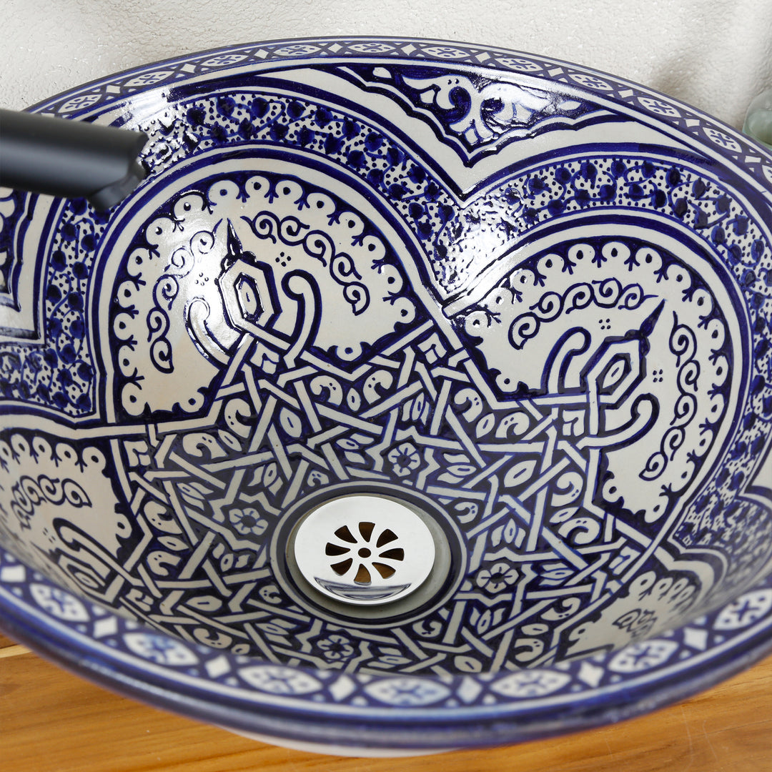Lavabo sobre encimera redondo