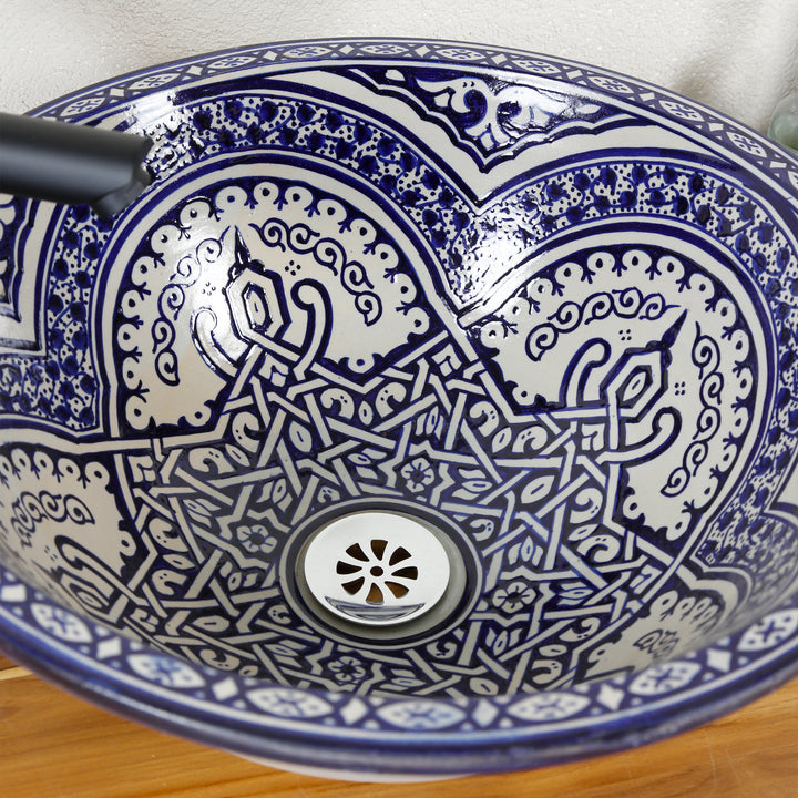 Lavabo sobre encimera redondo