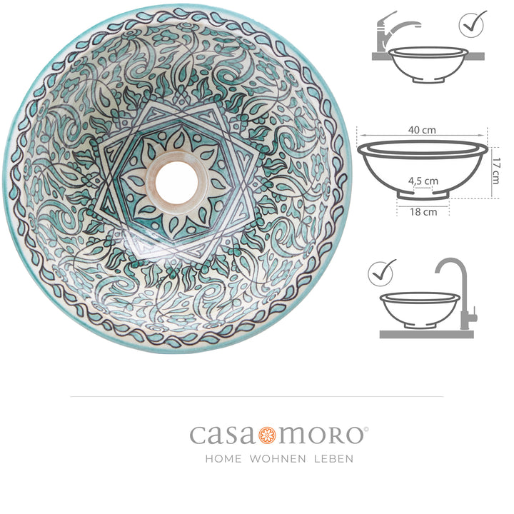 Lavabo sin orificio para grifo