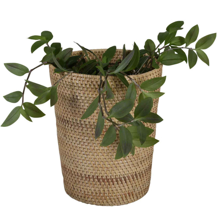Papelera de mimbre Nila natural