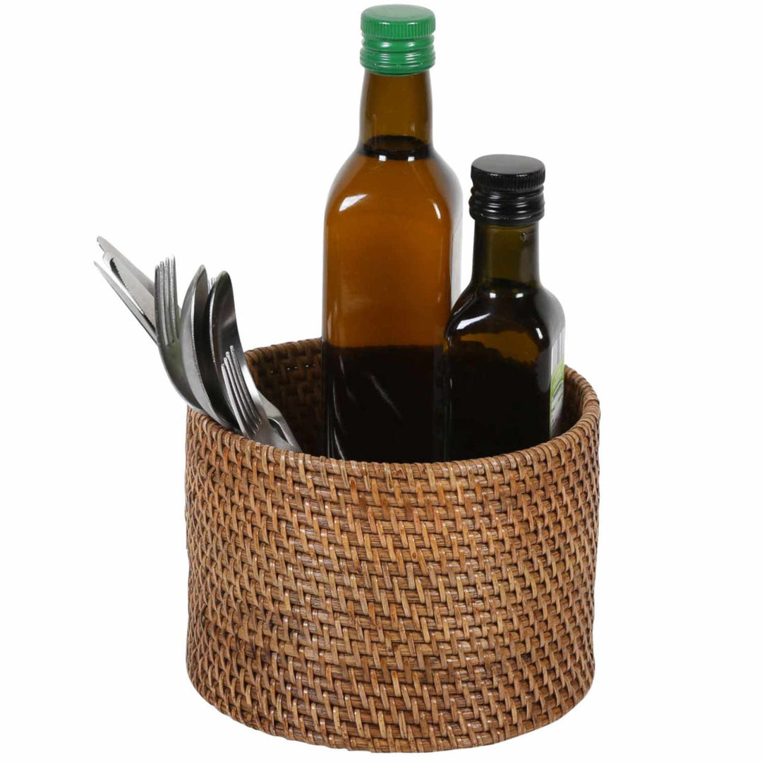 Cesta para cubiertos Lilia Marrón claro