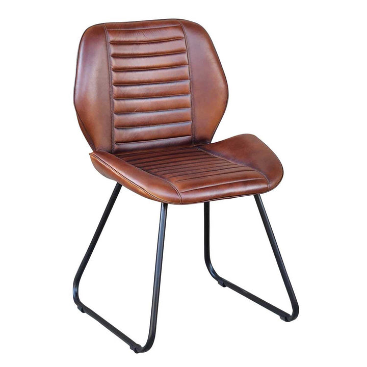 Silla de cuero Francesco