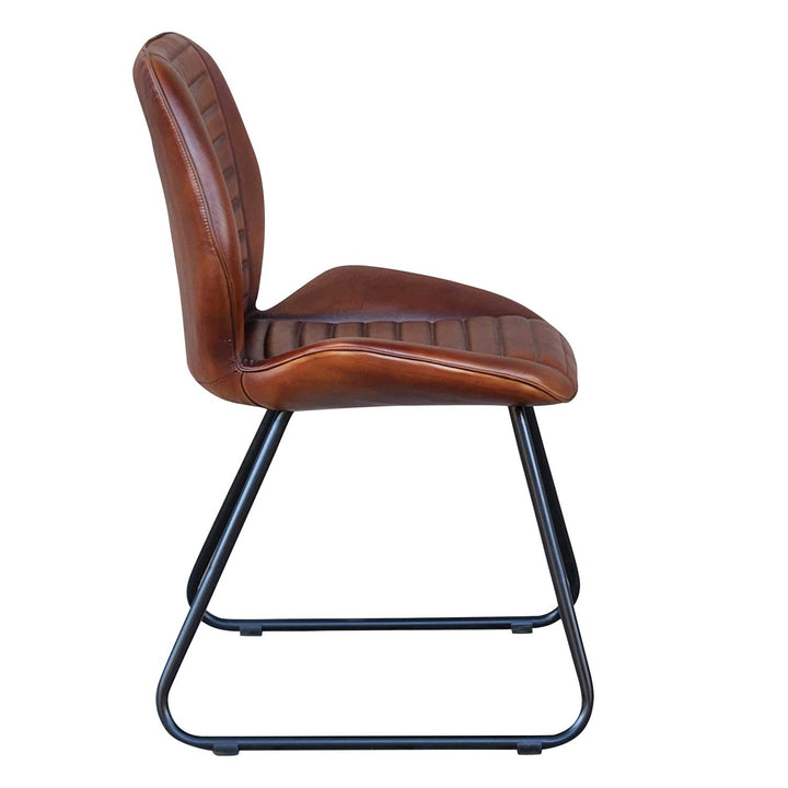 Silla de cuero Francesco