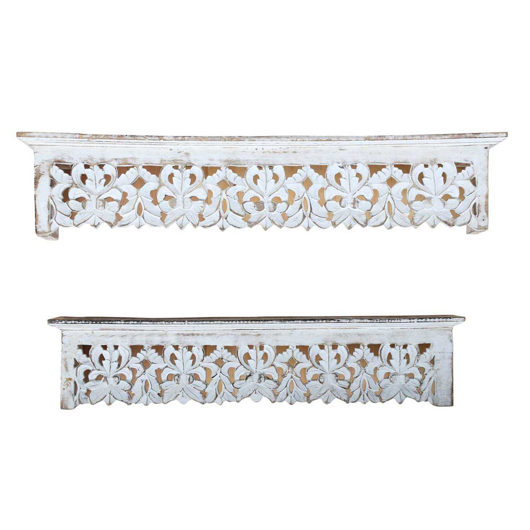 Estante de pared Mandala Moucharabi, juego de 3