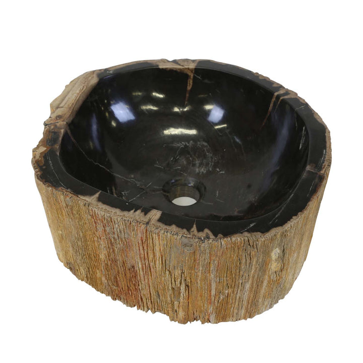 Lavabo de madera fósil Olivia