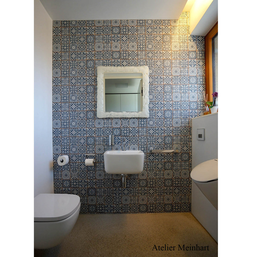 Azulejos marroquíes Rahel azul patchwork