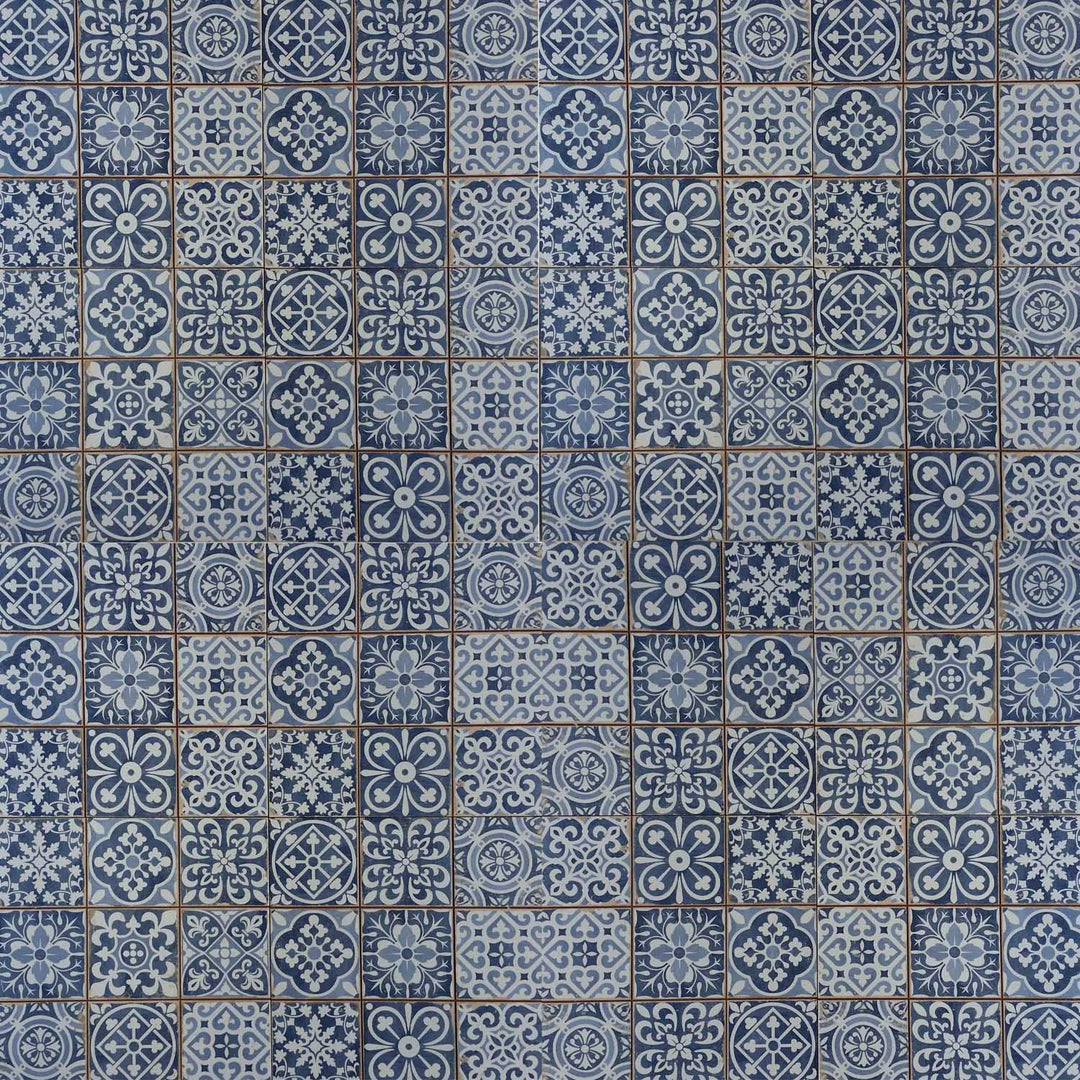 Azulejos marroquíes Rahel azul patchwork