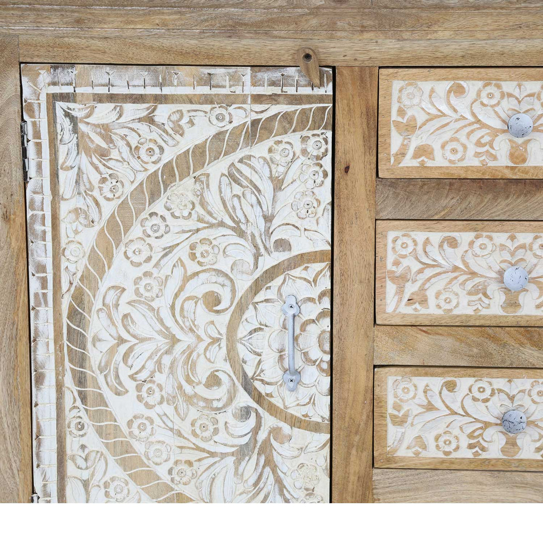Cómoda marroquí de madera Harnur