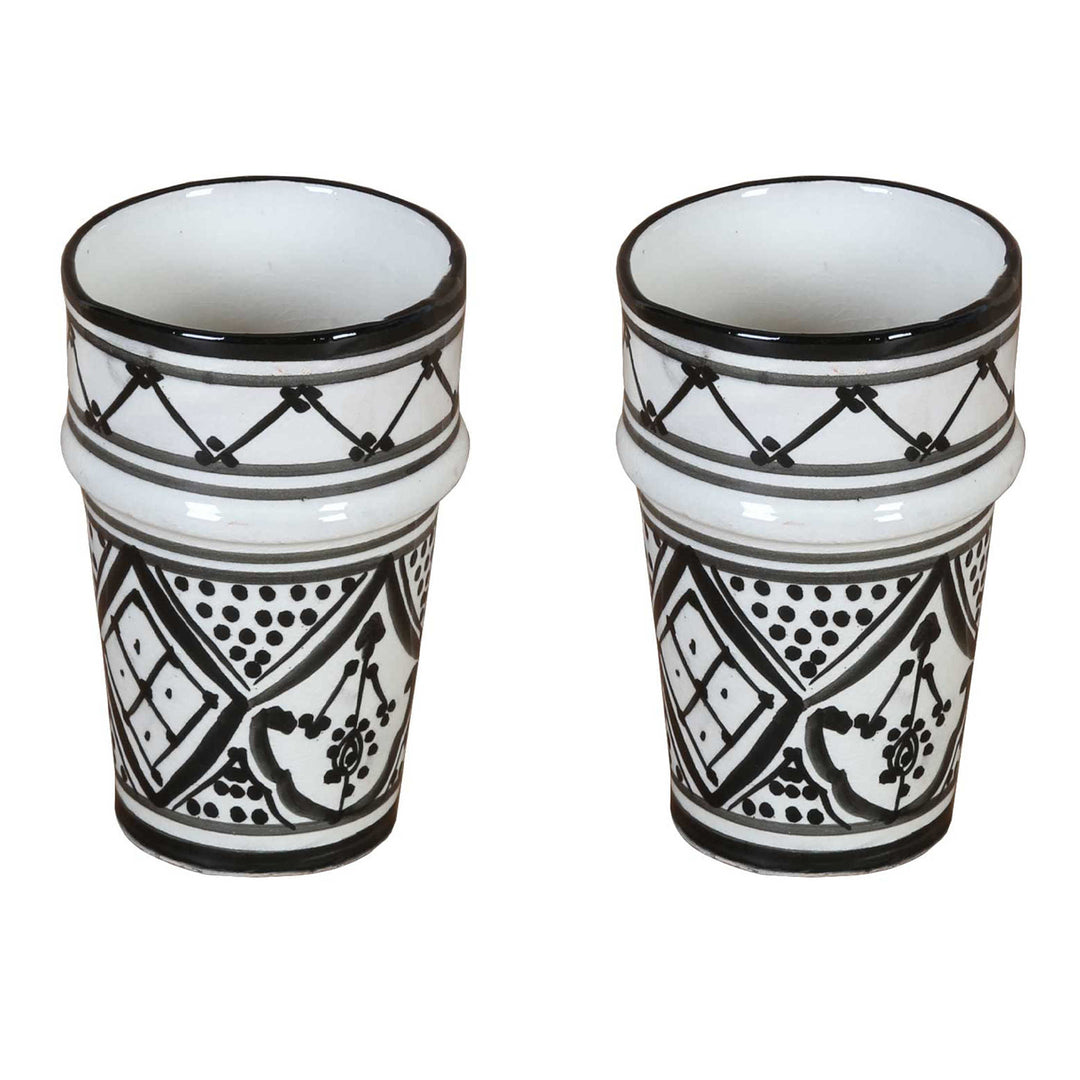 Juego de 2 tazas de cerámica marroquí «Sakina»