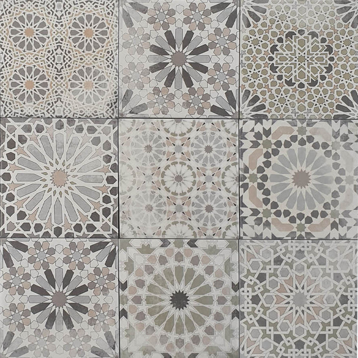 Azulejos patchwork marroquíes arabescos