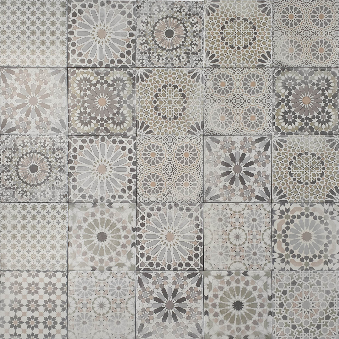 Azulejos patchwork marroquíes arabescos