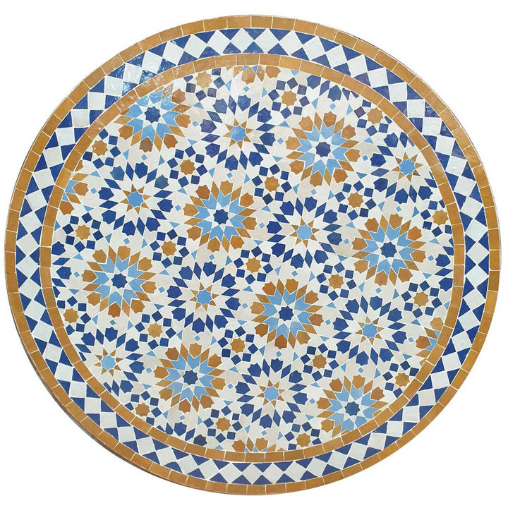 Mesa mosaico D80 Ankabut marrón