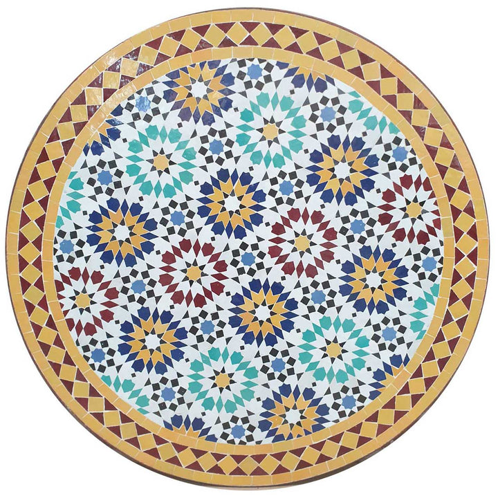 Mesa mosaico D80 Ankabut Amarillo