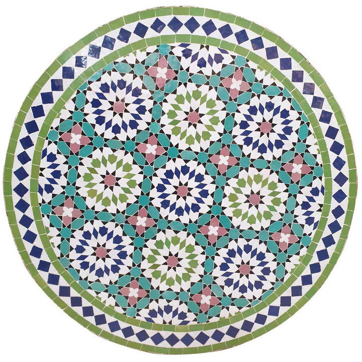 Mesa mosaico D80 Ankabut verde