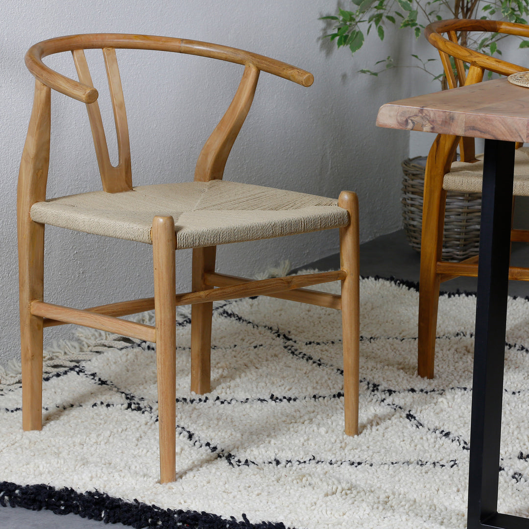 Silla de comedor beige