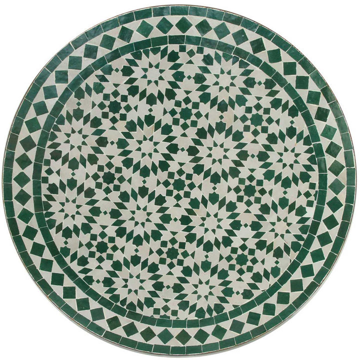 Mesa de bistró redonda Mosaik, 70 cm, blanco Ankabut