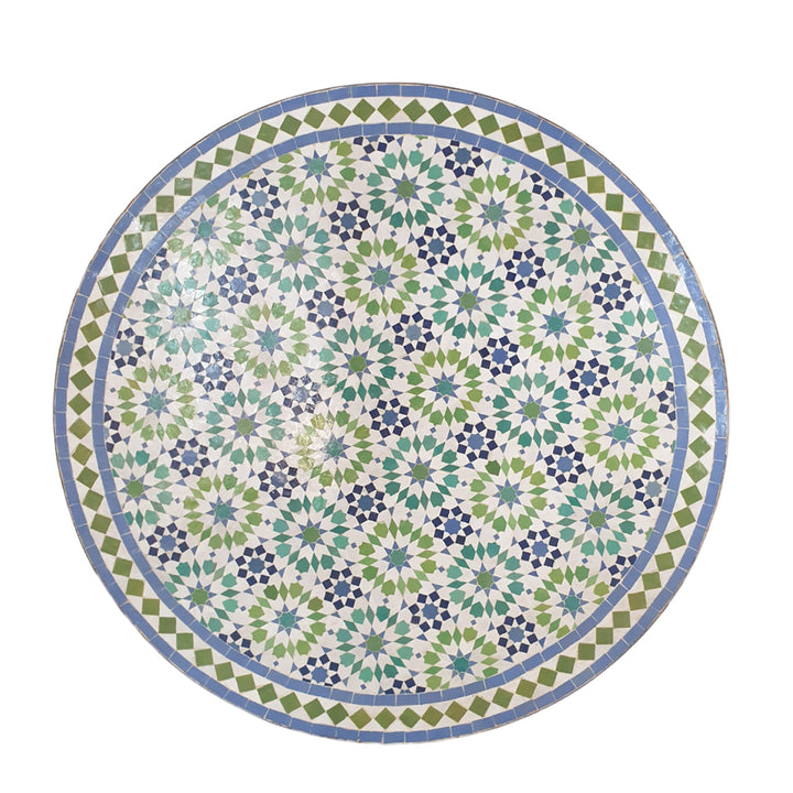 Mesa mosaico D100 Ankabut azul verde