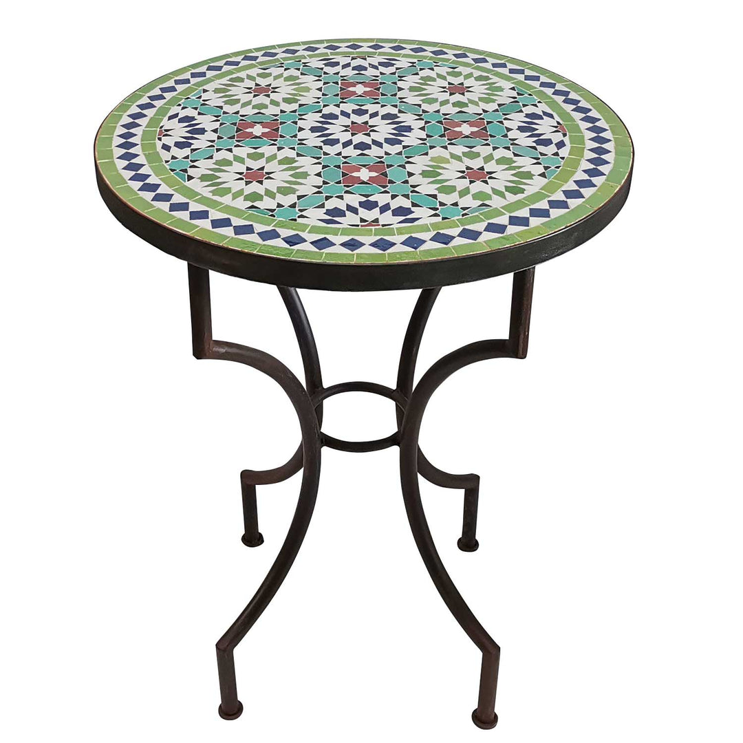 Mesa mosaico D60 Ankabut verde