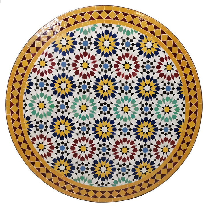 Mesa mosaico D90 Ankabut Amarillo