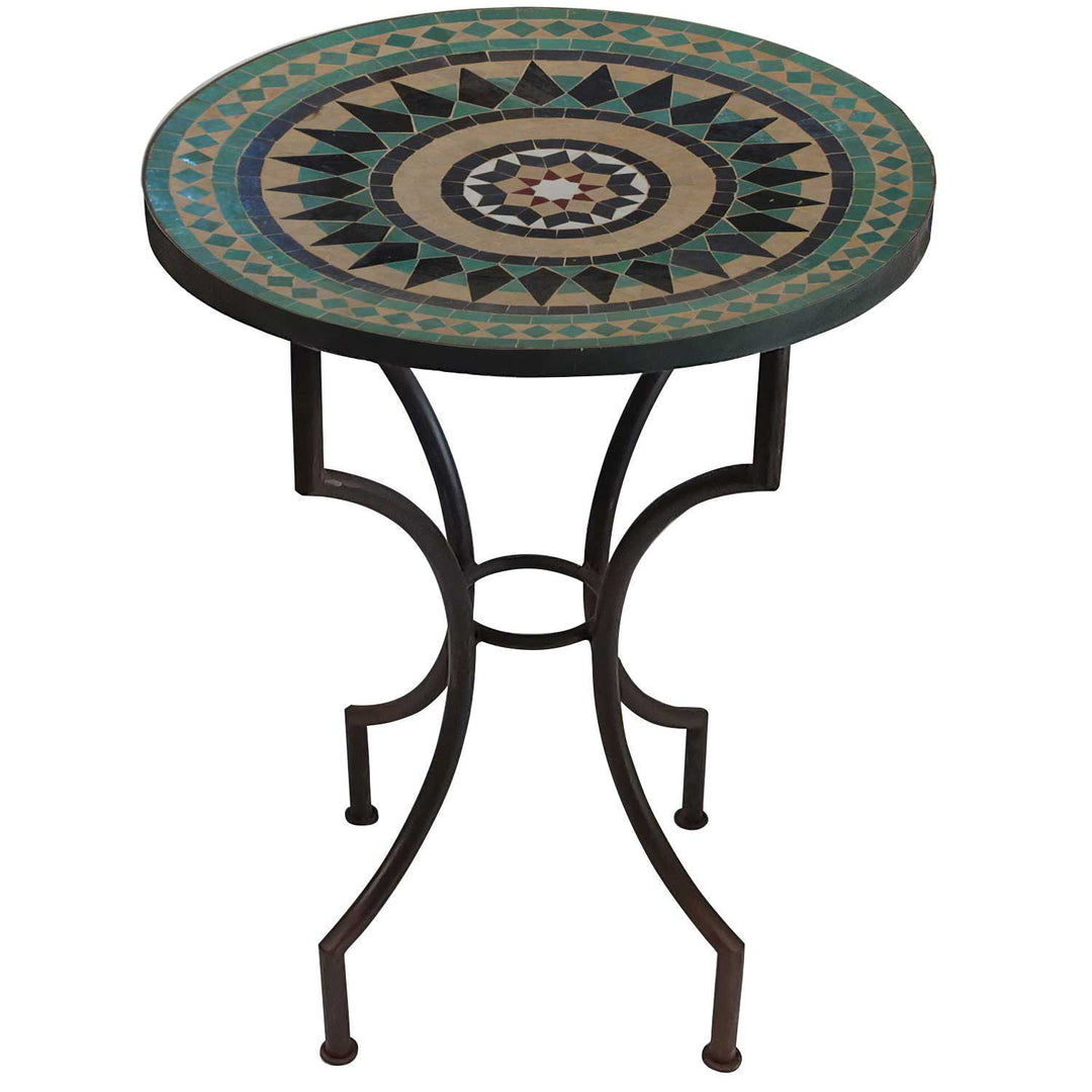 Mesa mosaico estrella de Marruecos