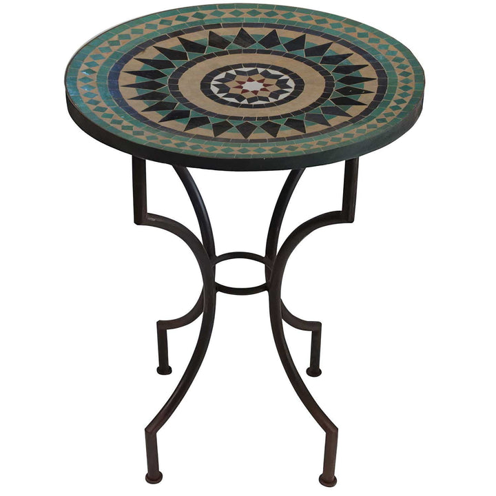 Mesa mosaico estrella de Marruecos