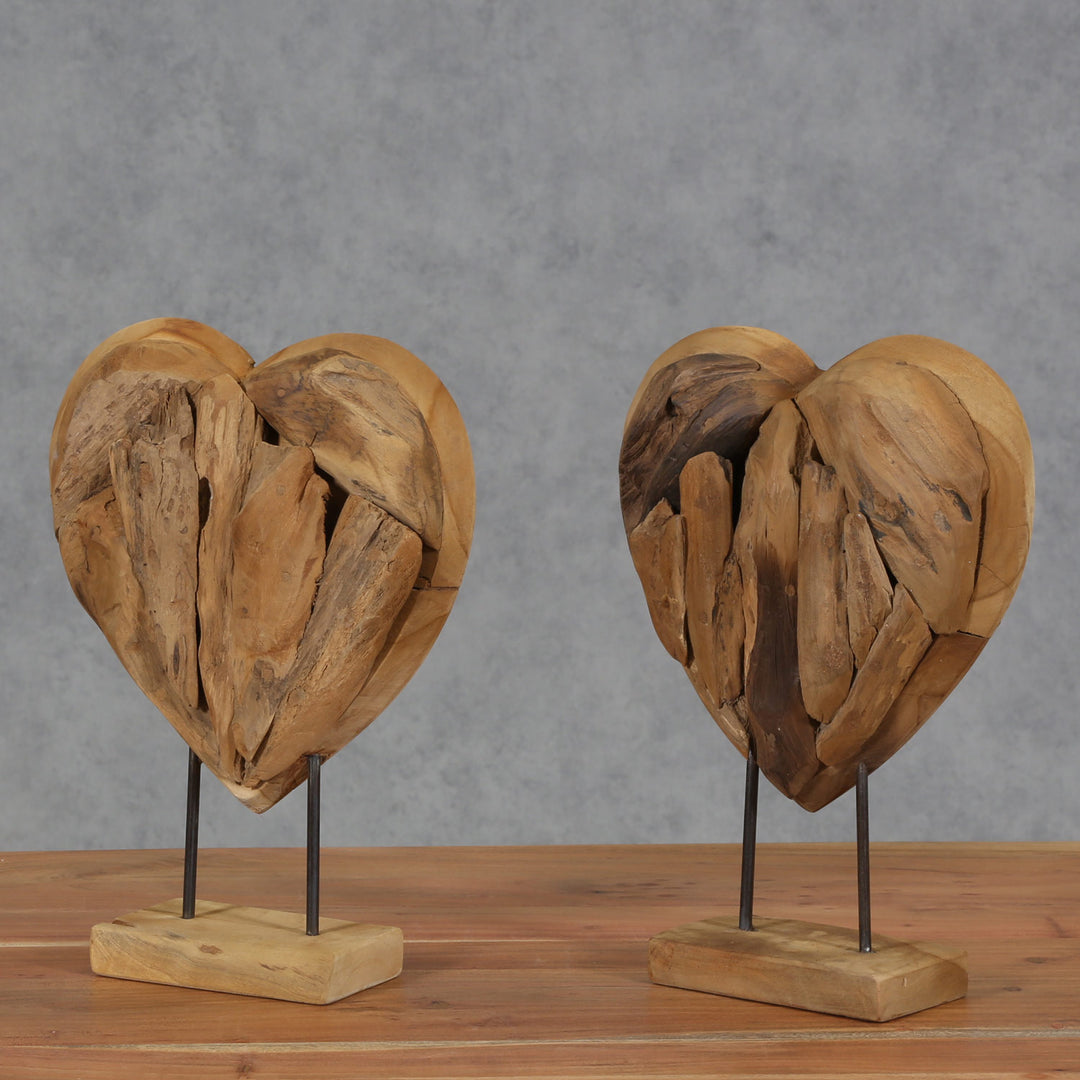 Escultura de corazón Malina