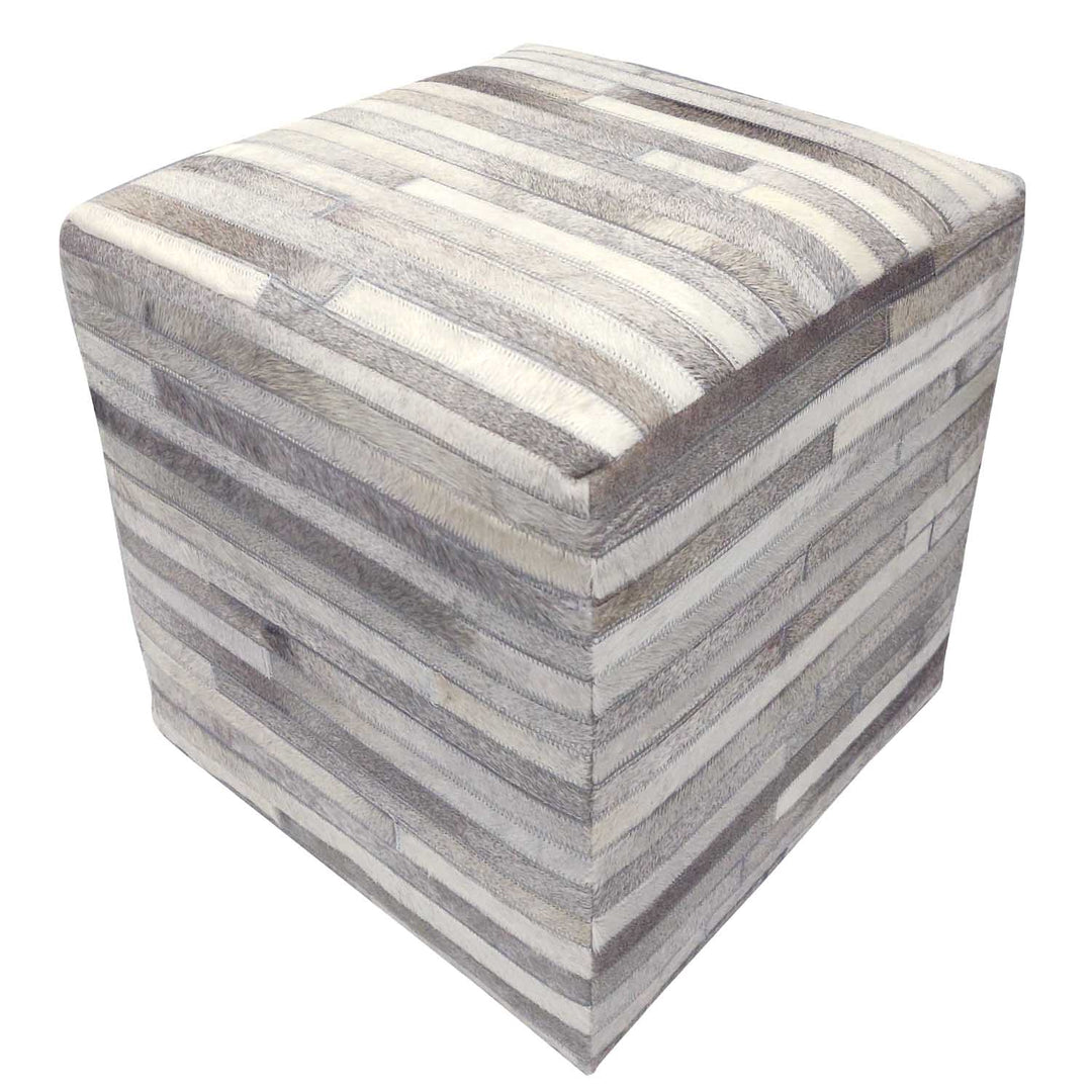 Puf de piel Patchwork Liem
