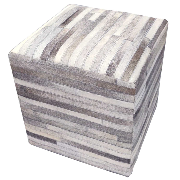 Puf de piel Patchwork Liem