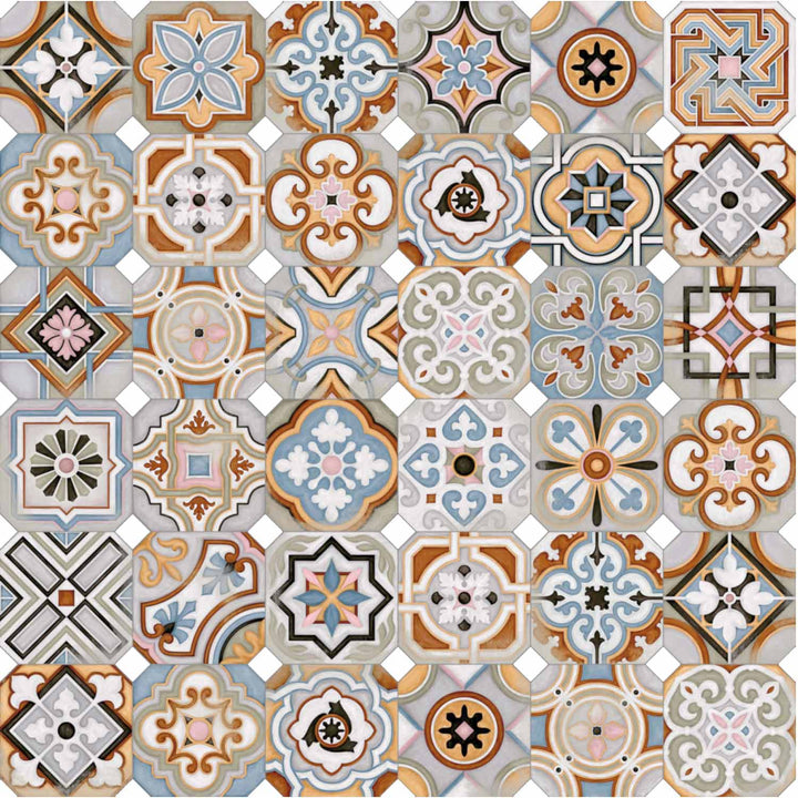 Azulejos patchwork Musichalls multicolor