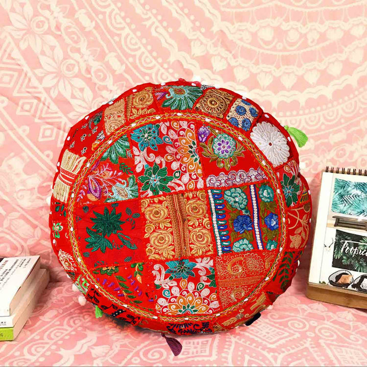 Cojín de yoga patchwork Lali mediano