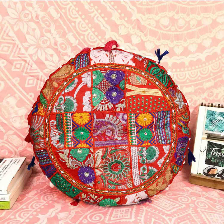 Cojín de yoga patchwork Lali grande