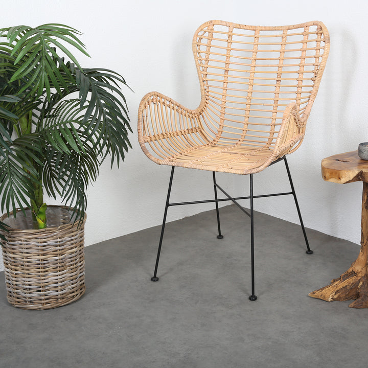 Sillón de ratán Monia