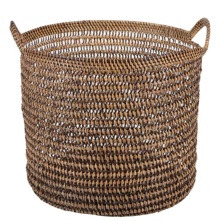 Cesta de ratán Eda marrón con asa