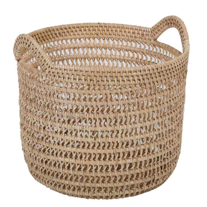 Cesta de ratán Eda natural con asa