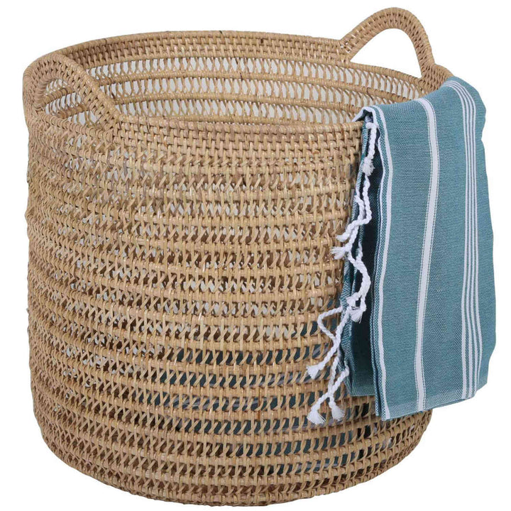 Cesta de ratán Eda natural con asa
