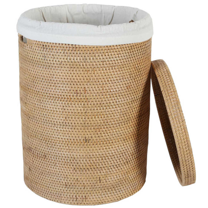 Cesto para la ropa sucia Cleo de ratán natural