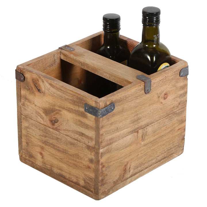 Caja de madera de teca Enzo, juego de 3