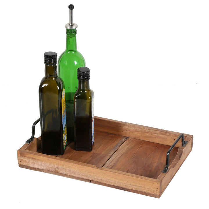 Bandeja de madera de teca Gloria, juego de 3