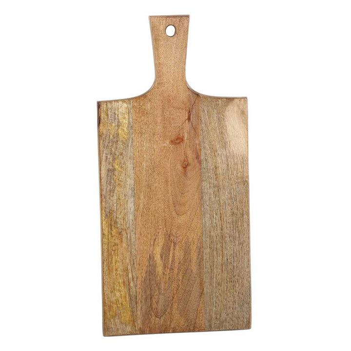 Tabla de servir de madera de 40 cm de largo con asa
